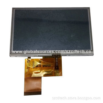 4.3-inch TFT LCD, 480 (RGB) x 272 Dots, RGB Interface